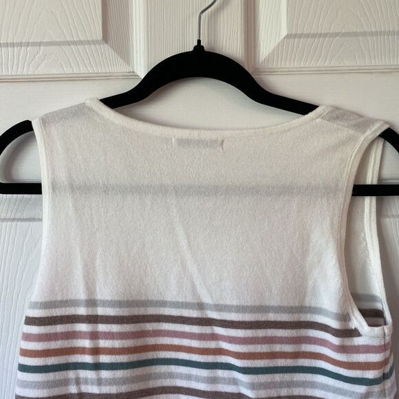 Staccato Women’s Blouse Small Sleeveless Knit Striped Soft Pullover - Picture 6 of 9